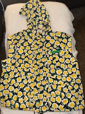 DVF Diane von Furstenberg for Target Floral Hooded Packable Utility Vest XXL